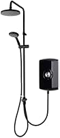 Triton Showers GEAMDU93 Amore DuElec | Shower Electric | 9.5KW | Black Gloss I Electrical Showers | With Showerhead and...
