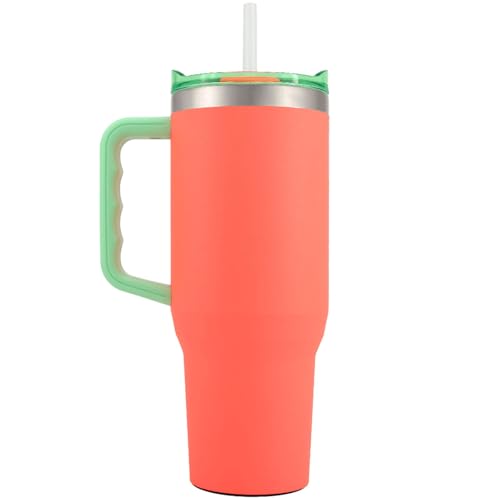 Yukon Outfitters Fit Forty 40oz Double Wall Vacuum Insulated Stainless Steel Tumbler with Reusable Straw & Ergonomic Handle | For Hot or Cold Beverage, Sundance