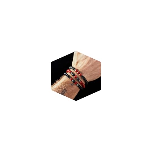 Set de Pulseras para Hombre de 8mm Piedra Natural miniatura 1