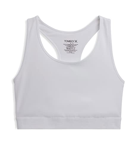 Image of TomboyX Racerback Compression Bra for Women Full Coverage Gender Inclusive Wireless Medium Support Top No Padding Sports Bras