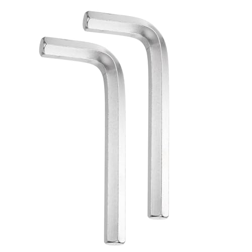 Image of sourcing map 2pcs Hex Key Wrench 14mm Cr-V Steel L-Shape Hexagon Metric Wrenches Repairing Tool for Home DIY Bike Motorcycle Repair, Silver