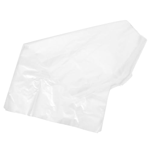 Wakauto 40pcs Clear Plastic Hanging Clothes Covers Lightweight Garment Bags for Clothing Storage Protective Dust Covers for Suits and Coats