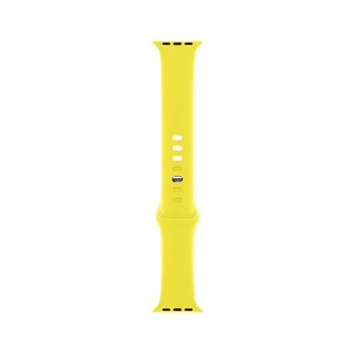 Bracelet Sport pour Apple Watch en Silicone Jaune Citron de 38mm à 49mm - 3