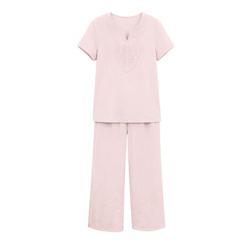 Conjunto de 2 piezas para mujer ropa de descanso elegante que estiliza sin ajustar 4