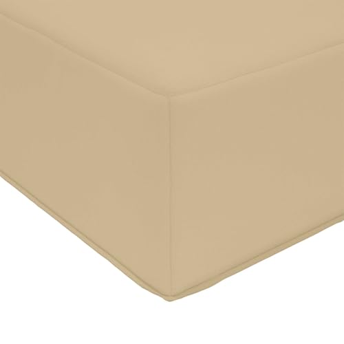 Coussin de canapé extérieur beige pour chaise de jardin lavable et confortable - 6