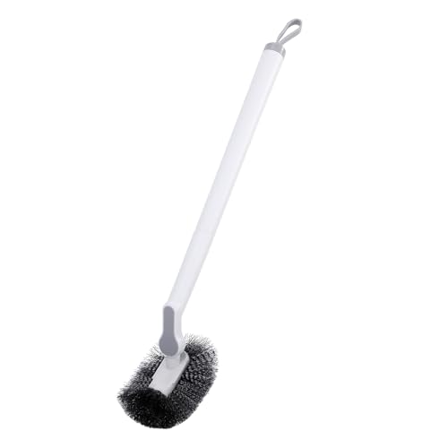 GENERIC Long Handle Toilet Brush Portable Bathroom Cleaning Brush Assembled Wall Mounted No Dead Angle Cleaning Household Cleaning(Gray)