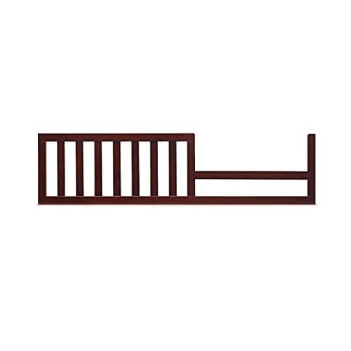 Image of Toddler Bed Safety Guard Rail for Dolce Babi Convertible Cribs - Solid Wood Rail for Convertible Crib to Toddler Bed Conversion - Safety Bed Rail for Children (Dark Roast)