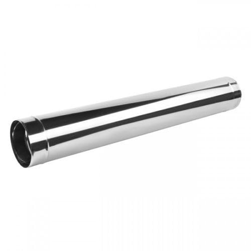 Prostko Ltd Silver Stainless Steel Stove Pipe - Chimney Flue Liner - Rigid Multi Fuel - Size: 4", 5”, 6", 7", 8". (140Mm / 5.51" (L - 1000Mm / 1M))