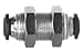 Midland Metal 20733N Nickel Plated Brass 5Mm P-I Bulkhead Union N-Pltd (Pack Of 10)
