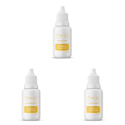 Image of BAKE KING Mango Flavour Essence 30ml | Baking Essential Ideal for Cakes, Jams, Cookies, Ice Creams, Chocolate (Pack of 3)