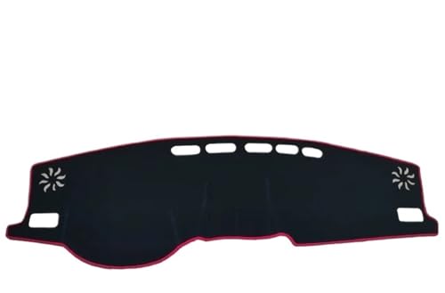 ダッシュボード 内装パーツ 自動車部品 ダッシュボードカバーマット 計器パネルカーペット 滑り止めパッド アクセサリー RAV4用 XA50 ハイブリッド用(LHD RED)