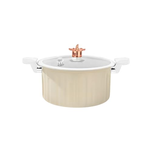 Nicht-Stick-, vielseitige Herdkompatibilität, 28 cm, Schnellkochtopf-Kochgeschirr, Mikro-Schnellkochtopf, robuste Griffe und sichere Deckel für Kücheninduktions-Elektroherdsuppe