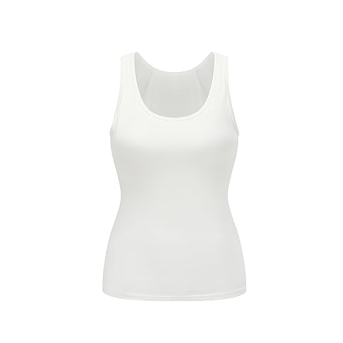 Image of Womens Modal Built-in Bra Padded Camisole Yoga Tanks Tops