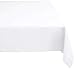 DII 100% Polyester, Machine Washable, Holiday, Dinner Solid Tablecloth 60 x 120", White, Seats 10 to 12 People