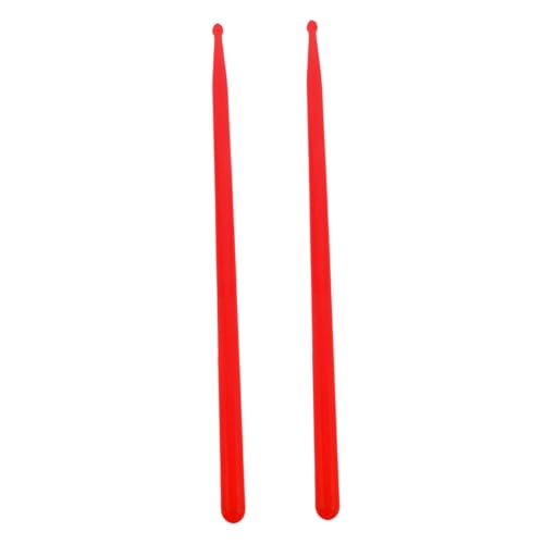 Baquetas Yardwe para batería, antideslizantes, ligeras, ideales para práctica y actuación en baterías acústicas, de jazz y electrónicas, color rojo miniatura 1
