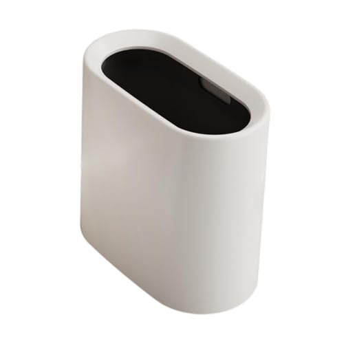 Papelera de baño de estilo nórdico para solucionar la falta de espacio sin tapa 6
