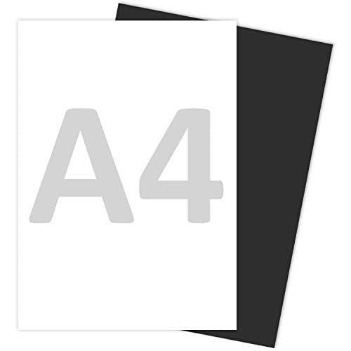 5er Set Magnetpapier I weiß I DIN A4 I DIY I magnetische Rückseite I mit gängigem Inkjet Drucker bedruckbar I zum Beschriften, bedrucken oder als magnetisches Foto-Papier I mag250