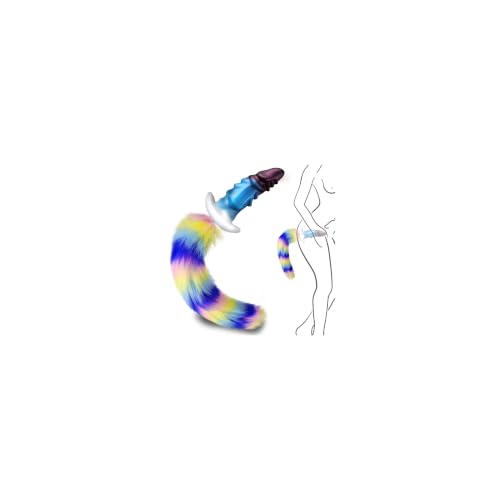 5.51 Tail Plug Silicone Large Butt Plug Leyuto 11.8 Fantasy Long Anal Stretcher Cute Furry Fox Tail with T-Base for Cosplay Anal Sex Toys Adult Sexual Stimulation Aids for Women Men