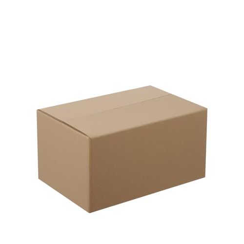 Boite en carton à rabats double cannelure 50 x 40 x 30 cm (Lot de 10)
