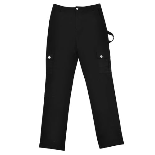 Pantalon cargo taille haute filles pantalon long camouflage ample droit élastique