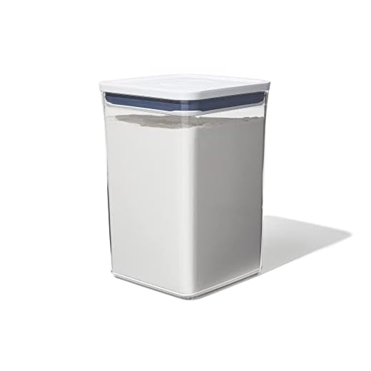OXO Good Grips Contenitore Alimentare Pop, 4.2 L, Adatto per Farine e Simili, Trasparente
