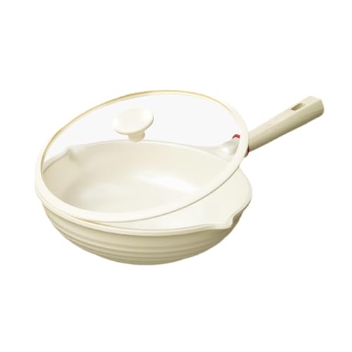 Sartén wok antiadherente ligero con tapa de vidrio miniatura 6