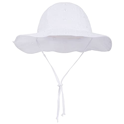 Simplikids Upf 50+ Uv Sun Protection Wide Brim Baby Sun Hat,White2, 2-4 Years #TOP1