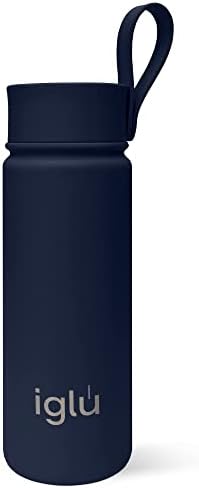 Iglu Reusable Coffee Cup | Thermal Insulated Stainless Steel Travel Mug with Lid | Double Walled - Great for Hot & Cold Drinks | His & Hers Premium Eco-Friendly Gift (Arctic Blue, 20oz)