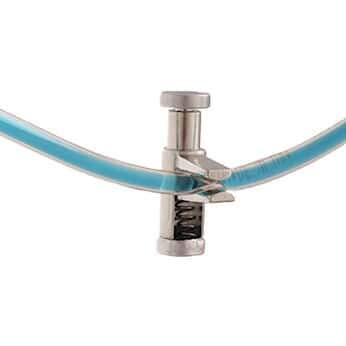 Cole-Parmer Pinchcock Clamp, Heavy-Duty, Nickel-Plated Zinc, 0 to 0.43" Dia Tubing