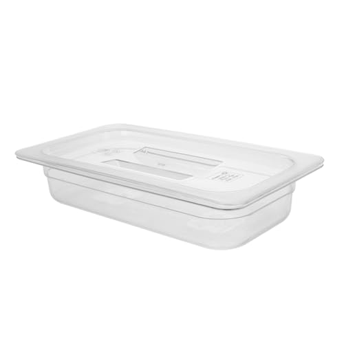 NAMOARLY Commercial Pizza Pans Storage Box Pizza Dough Proofing Container with Lids for Restaurant