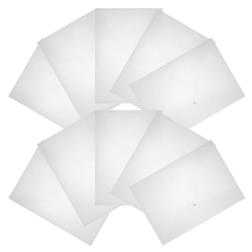 Organizador de archivos transparente PP Kisangel de gran capacidad para oficina y hogar pack de 20