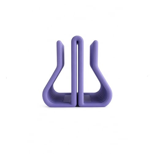 Image of Yellow Lab | Vertical Laptop Stand | Dual Slots | Compatible with All laptops | Space-Saving Design | Scratch-Resistant | Purple | (Soft Purple | Lavender | Lilac)