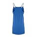 FOCLMP Overall Shorts for Women Summer Casual Sleeveless Spaghetti Strap Rompers Vacation Beach Boho Jumpsuits with Pockets tropical romper for women short Blue L