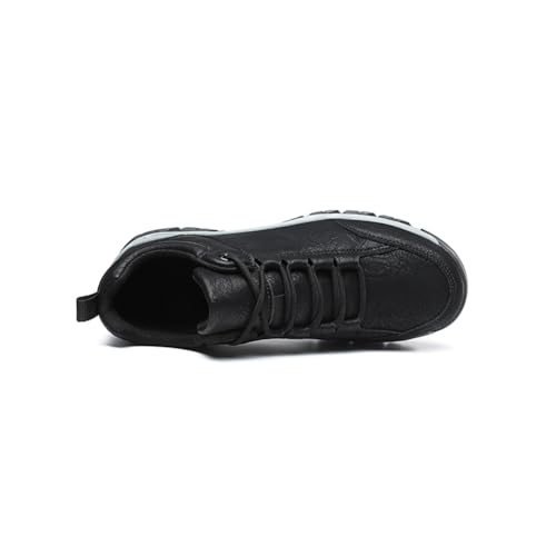 Image of Men's Lace Up Casual Fashion Non-Slip Microfiber Leather Shoes