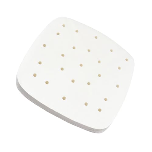 MOTHNUR 100個 エアフライヤー用パーチメントペーパーライナー 耐熱 ノンスティック調理用紙 蒸し器 電子レンジ対応 清掃簡単で食材の焦げ付