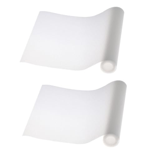 LEDMOMO 2個 透明防水防湿キャビネットライナー 引き出し用シェルフマット 滑り止め機能付き キッチン 食器棚 冷蔵庫対応 お手入れ簡単