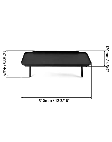 QWORK 2 Stück TV Top Regal, Screen Top Shelf, Kunststoff 120 X 310 MM,für TV-Box, Router, Kamera, Game Box, Fernbedienung