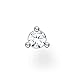 Produktbild Thomas Sabo Damen Einzel Ohrstecker weißer Stein 925 Sterlingsilber H2197-051-14