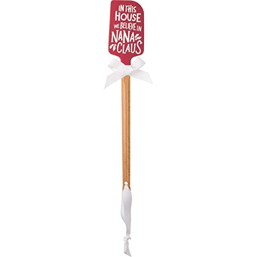 Primitives-by-Kathy-110971-In-This-House-We-Believe-In-Nana-Claus-Spatula-13-Inches Primitives by Kathy 110971 In This House We Believe In Nana Claus Spatula 13 Inches