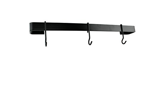 Enclume 24", Black Handcrafted Utensil Bar Wall Rack #TOP1