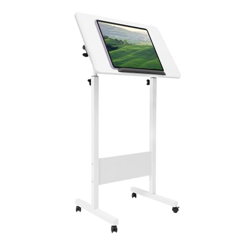 Base portátil ajustable para laptop con ruedas