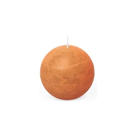 Spaas Rustic Ball Candle 80 mm, Orange Cover