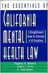 The Essentials of California Mental Health Law 1st (first) edition Text Only B004Q78PDC Book Cover