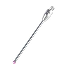 CMM Touch Probe Stylus 2mm Diameter Ruby Ball Tip M3 Thread Shank Carbide Stem 40mm Long A-5003-0053