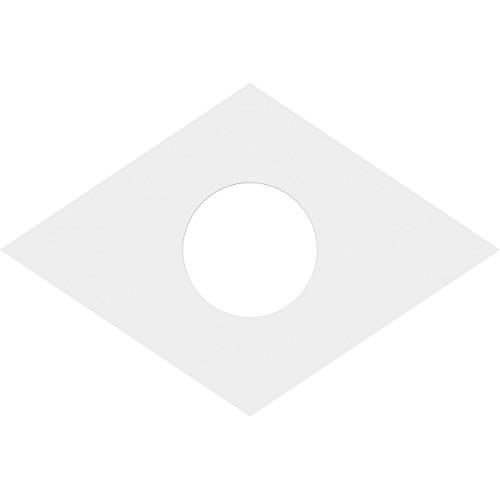 Image of Ekena Millwork CMP26X17DD-07000 Diamond Architectural Grade PVC Contemporary Urethane Ceiling Medallions 26 inchW x 17 3 /8 inchH x 7 inchID x 9 inchC x 1 inchP