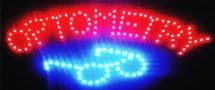 Luz de neón LED animada Optometría OJO Gafas Signo B21