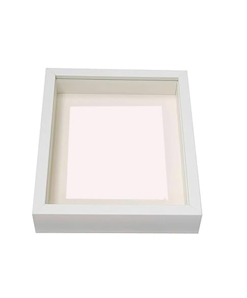 KALA POTLII Wall Decorative Wood Display Shadow Box Picture/ Photo Frame for Home and Office Decore (White,9X11)-image-7