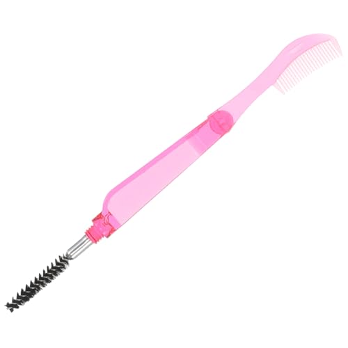 minkissy Double-Head Folding Eyelash Comb Eyebrow Brush Set Makeup Applicator Lash Separator Ideal for Women Girls