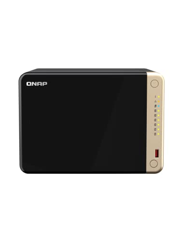 Image of QNAP TS-664-8G-US 6 Bay High-Performance Desktop NAS with Intel Celeron Quad-core Processor, M.2 PCIe Slots and Dual 2.5GbE (2.5G /1G /100M) Network Connectivity (Diskless)