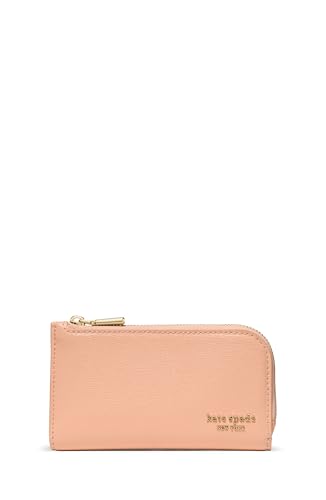 Image of kate spade new york Devin I Love You Script Embossed Leather Small Slim Bifold Wallet